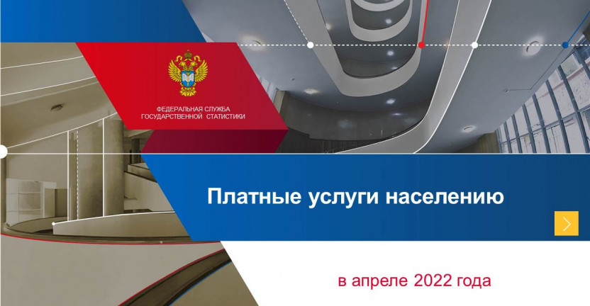 Платные услуги населению в апреле 2022 года